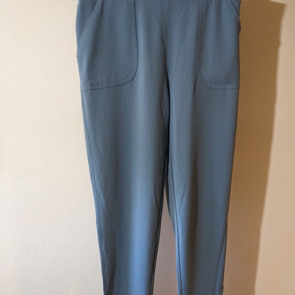 Blue Athletic Pants with Pockets